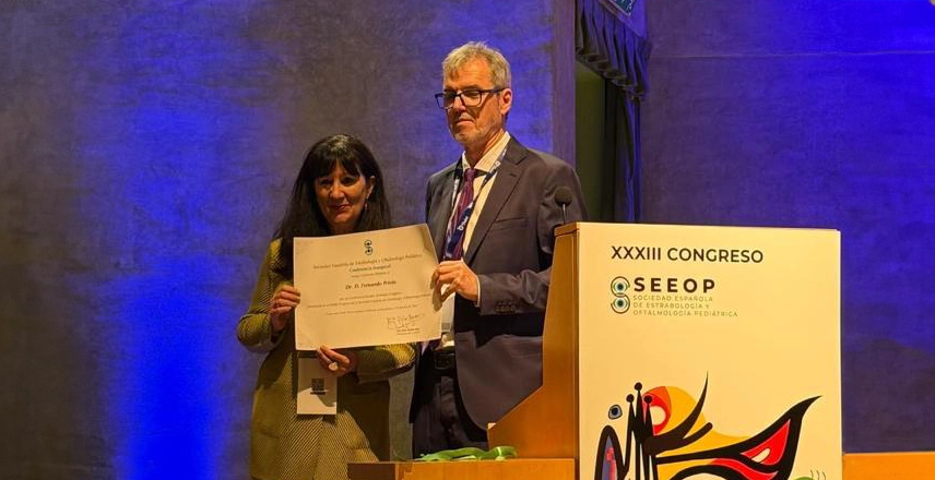 Dr. Fernando Prieto-Díaz durante su participación en el Congreso SEEOP 2026 en Barcelona